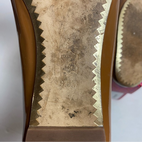 Tory Burch Chelsea Ballet Umber Tan Patent Leather size 9.5 - Picture 8 of 12